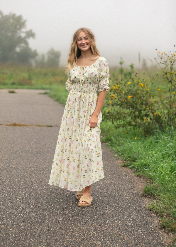 Celine Puff Sleeve Floral Maxi Dress - product image 8