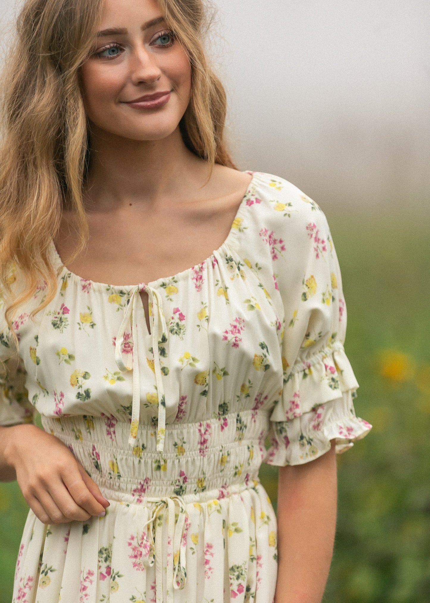Celine Puff Sleeve Floral Maxi Dress - product image 17