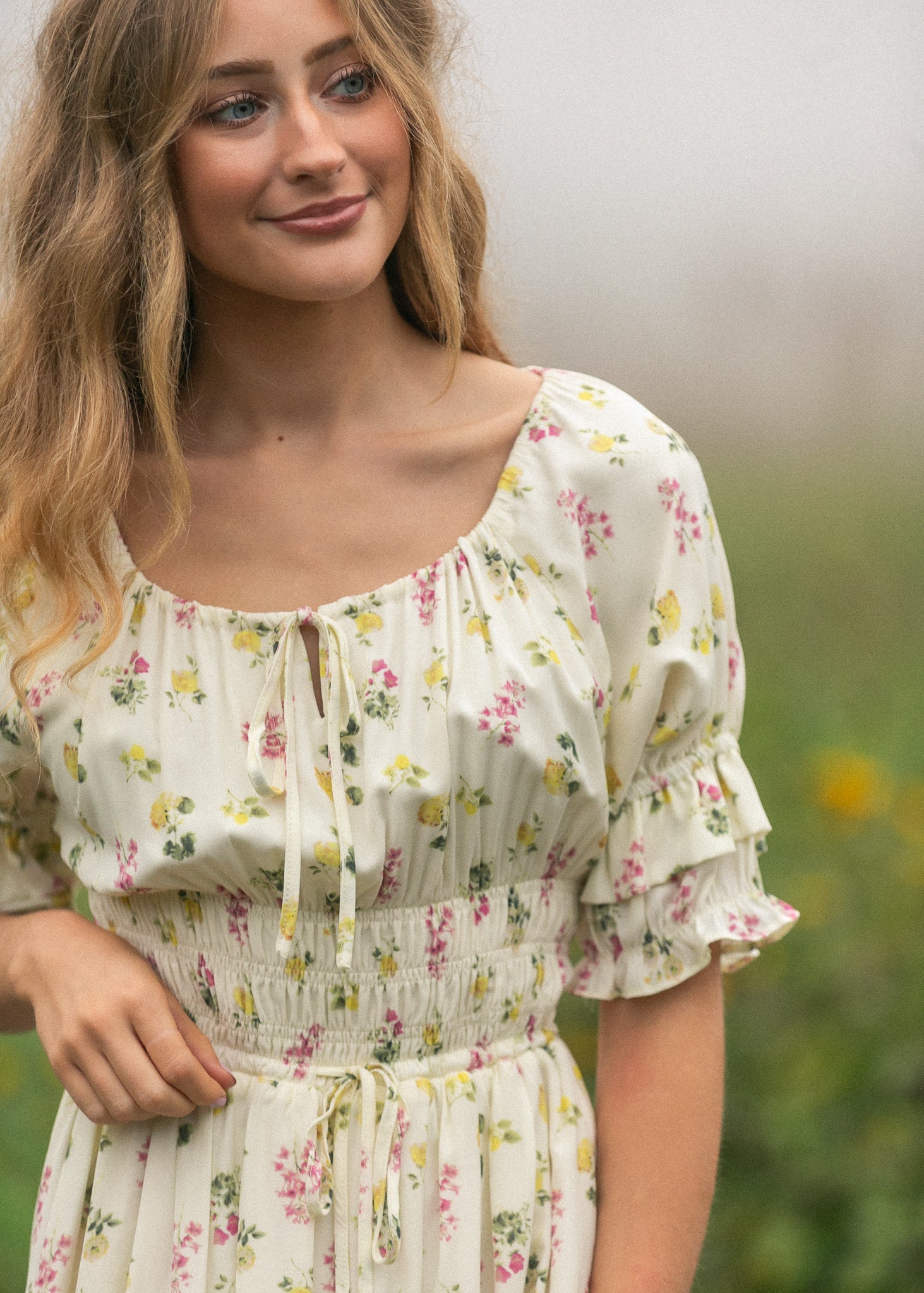 Celine Puff Sleeve Floral Maxi Dress - product image 17