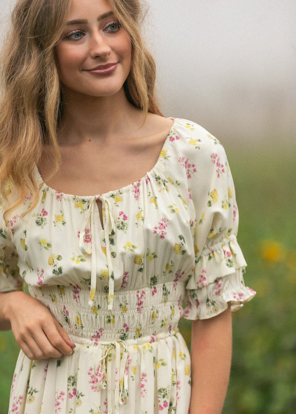 Celine Puff Sleeve Floral Maxi Dress - product image 17