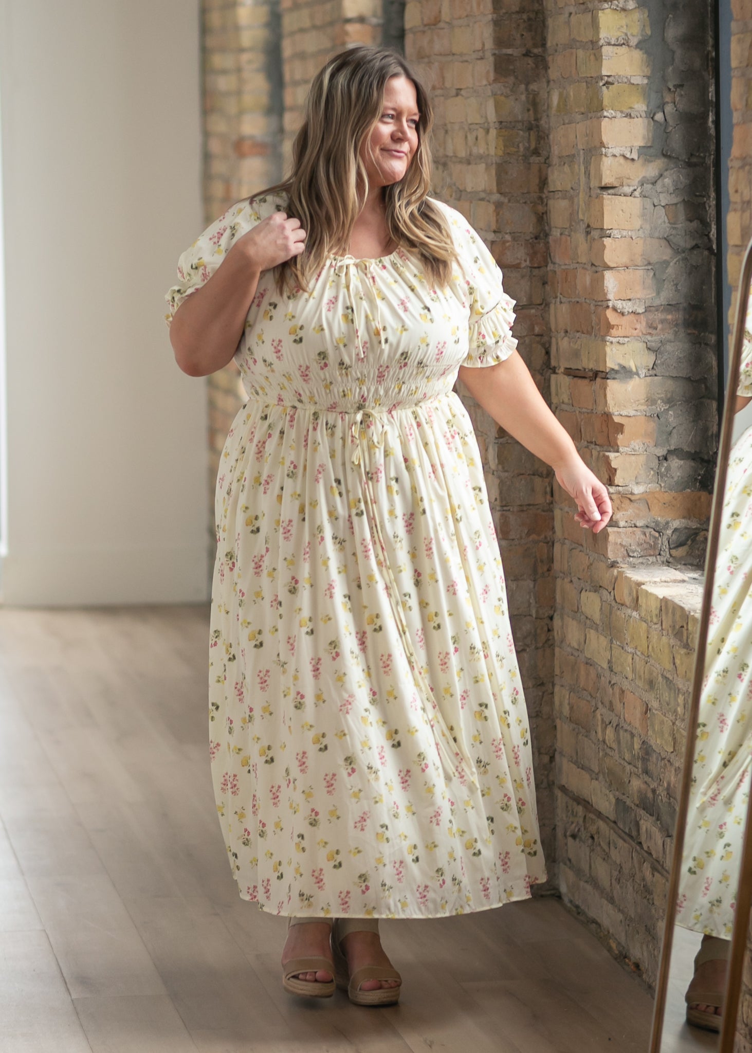 Celine Puff Sleeve Floral Maxi Dress - product image 2