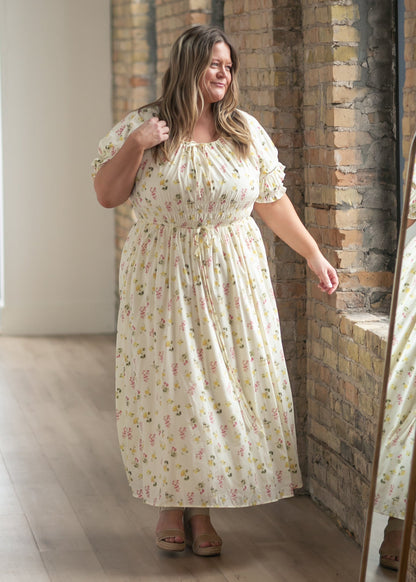 Celine Puff Sleeve Floral Maxi Dress - product image 2