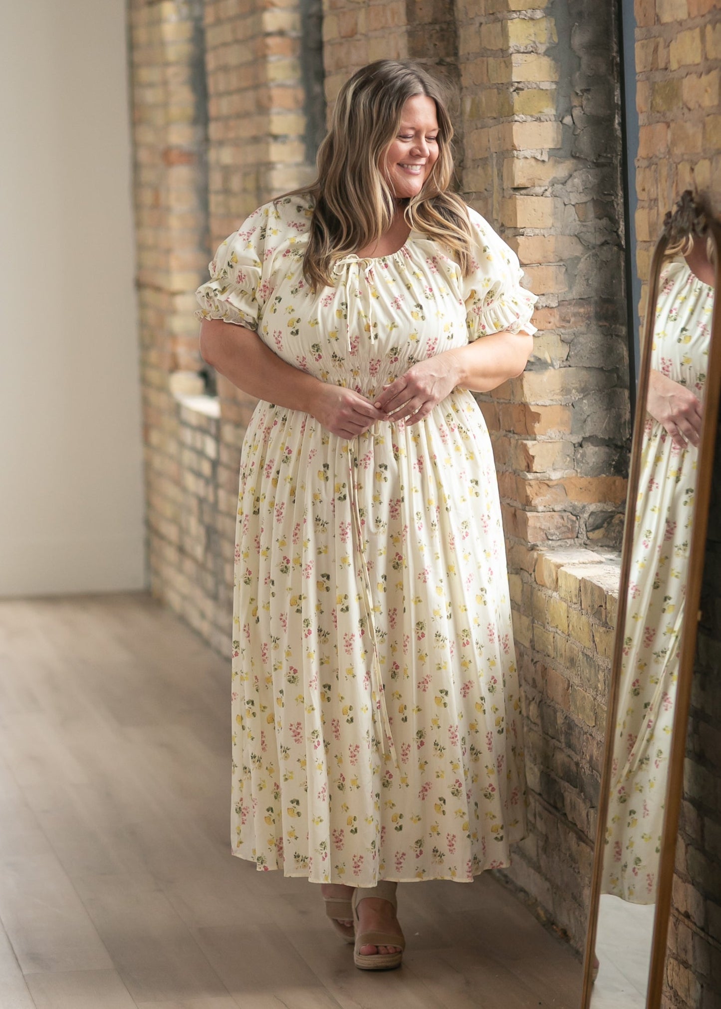 Celine Puff Sleeve Floral Maxi Dress - product image 25
