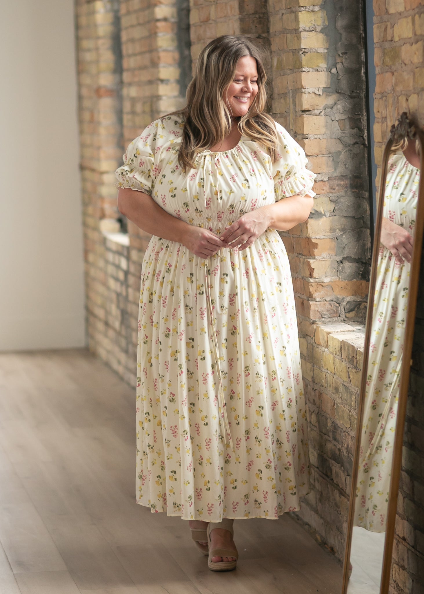 Celine Puff Sleeve Floral Maxi Dress - product image 25