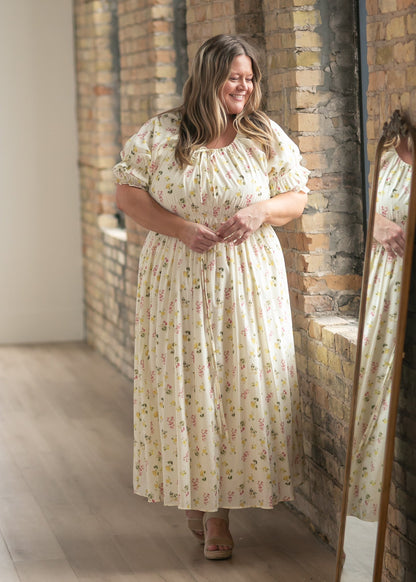 Celine Puff Sleeve Floral Maxi Dress - product image 25