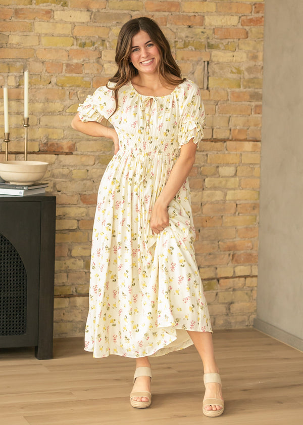 Celine Puff Sleeve Floral Maxi Dress - product image 3