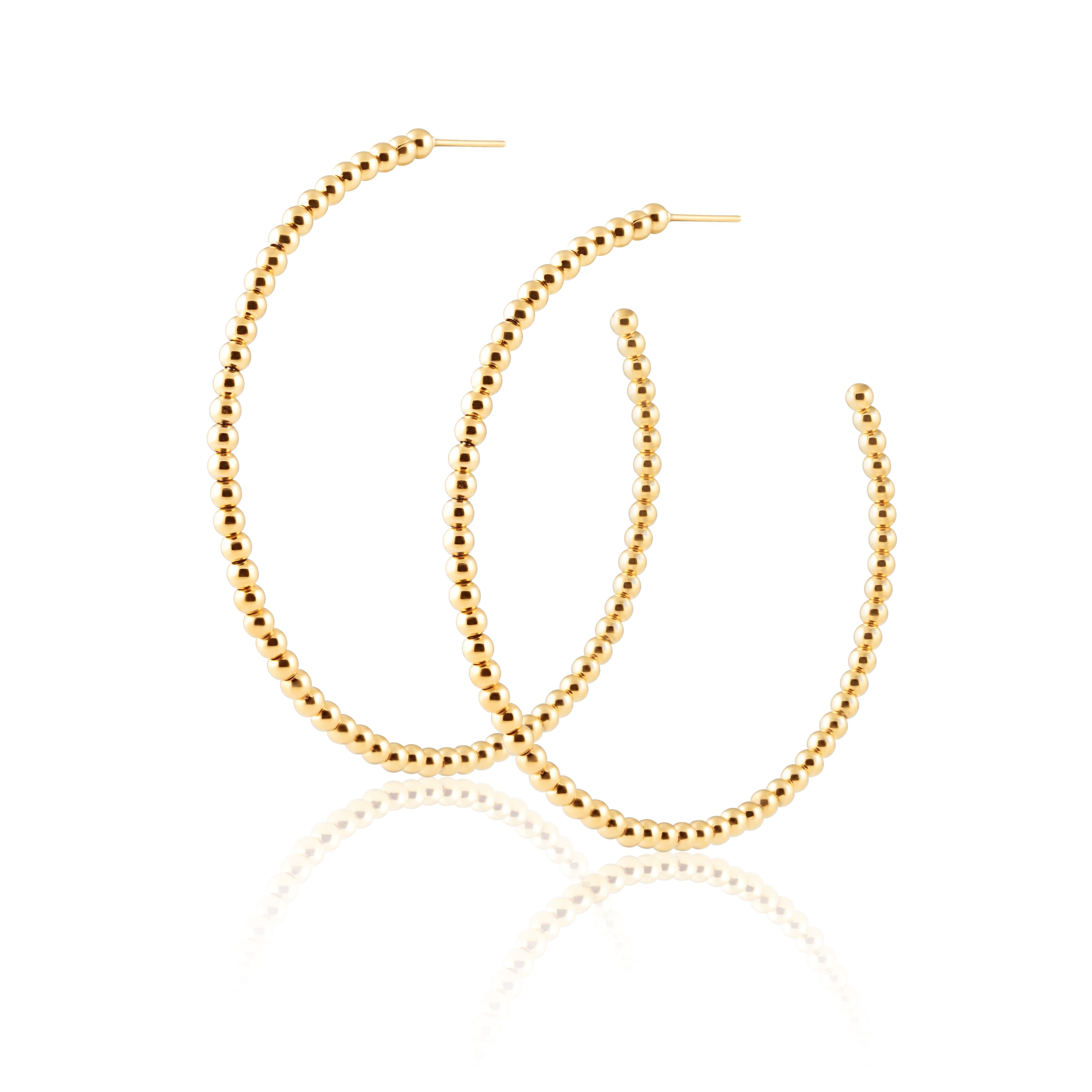 Chelsea Beaded Hoops Main image