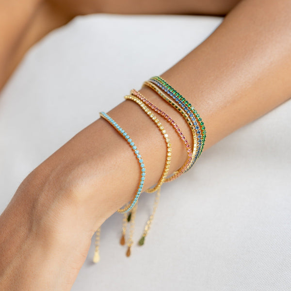 Chloe Tennis Bracelet Canary