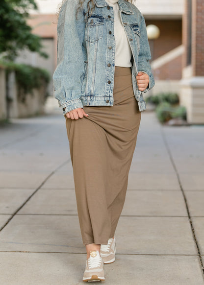 Clarise Premium Knit Maxi Skirt