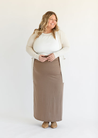 Clarise Premium Knit Maxi Skirt