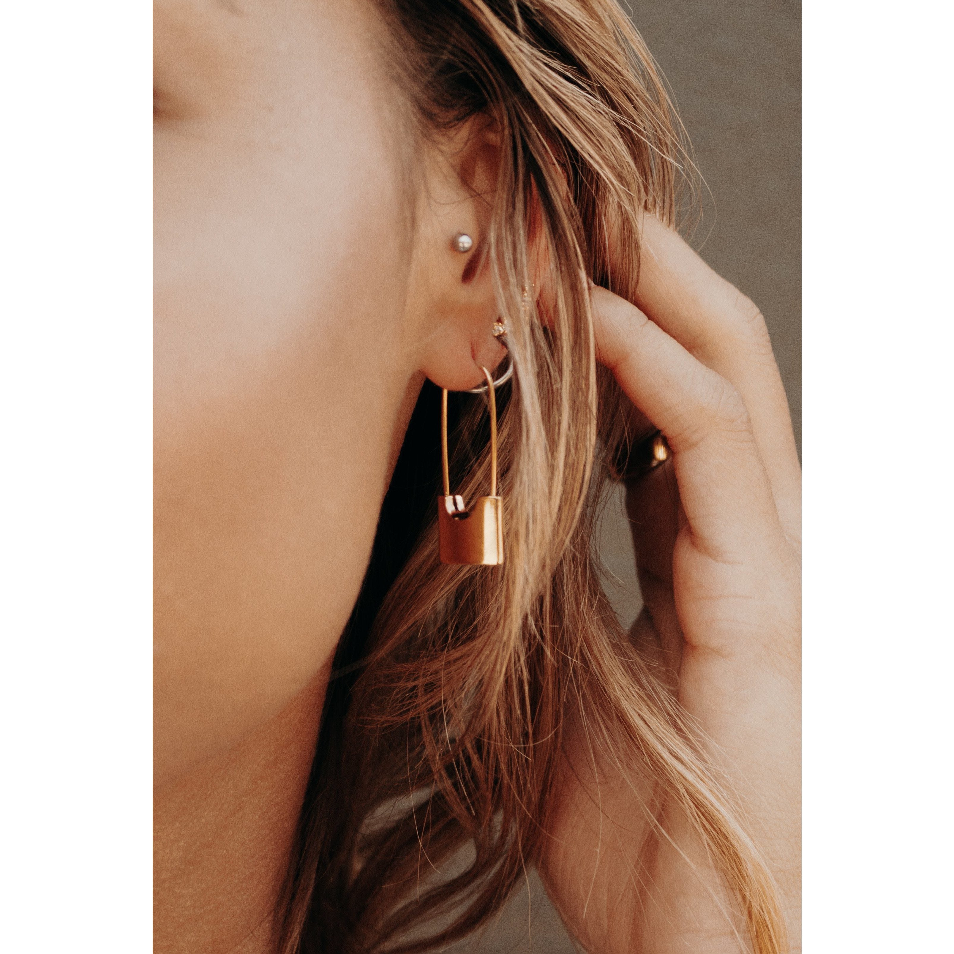 Codie Lock Earrings Secondary image