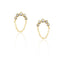 Crescent Chain CZ Studs