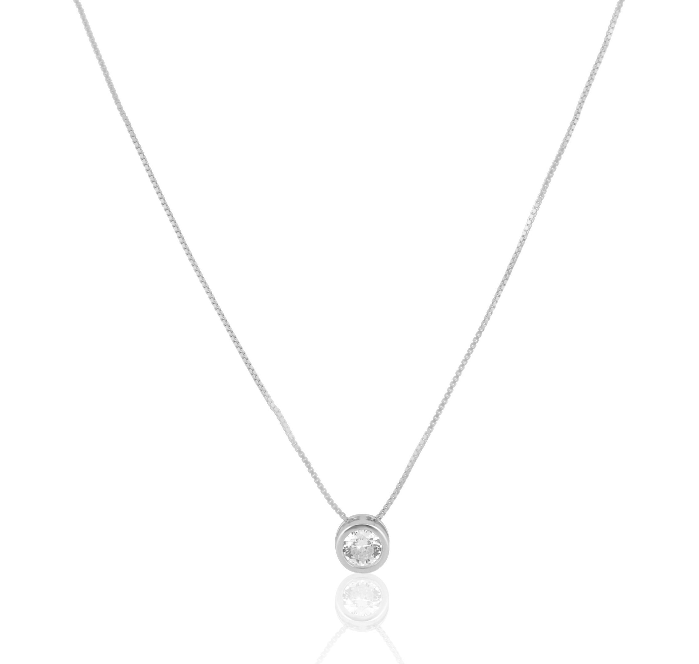 Cz Bezel Necklace Main image