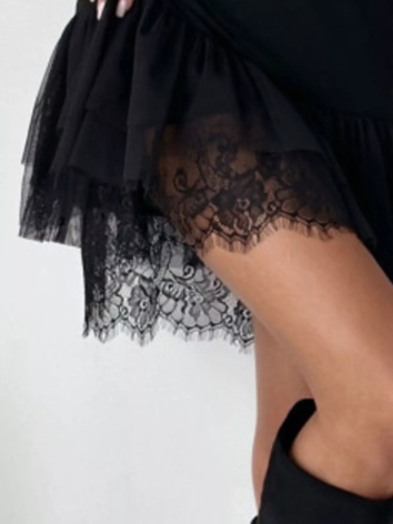 Sleeveless Tulle Hem Mini Dress - product image 5