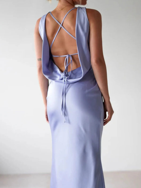 Satin Sleeveless Maxi Dress - product image 7
