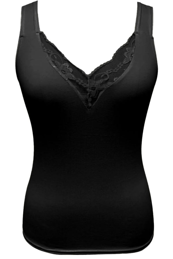 Lace Detail V-Neck Tank - product image 3