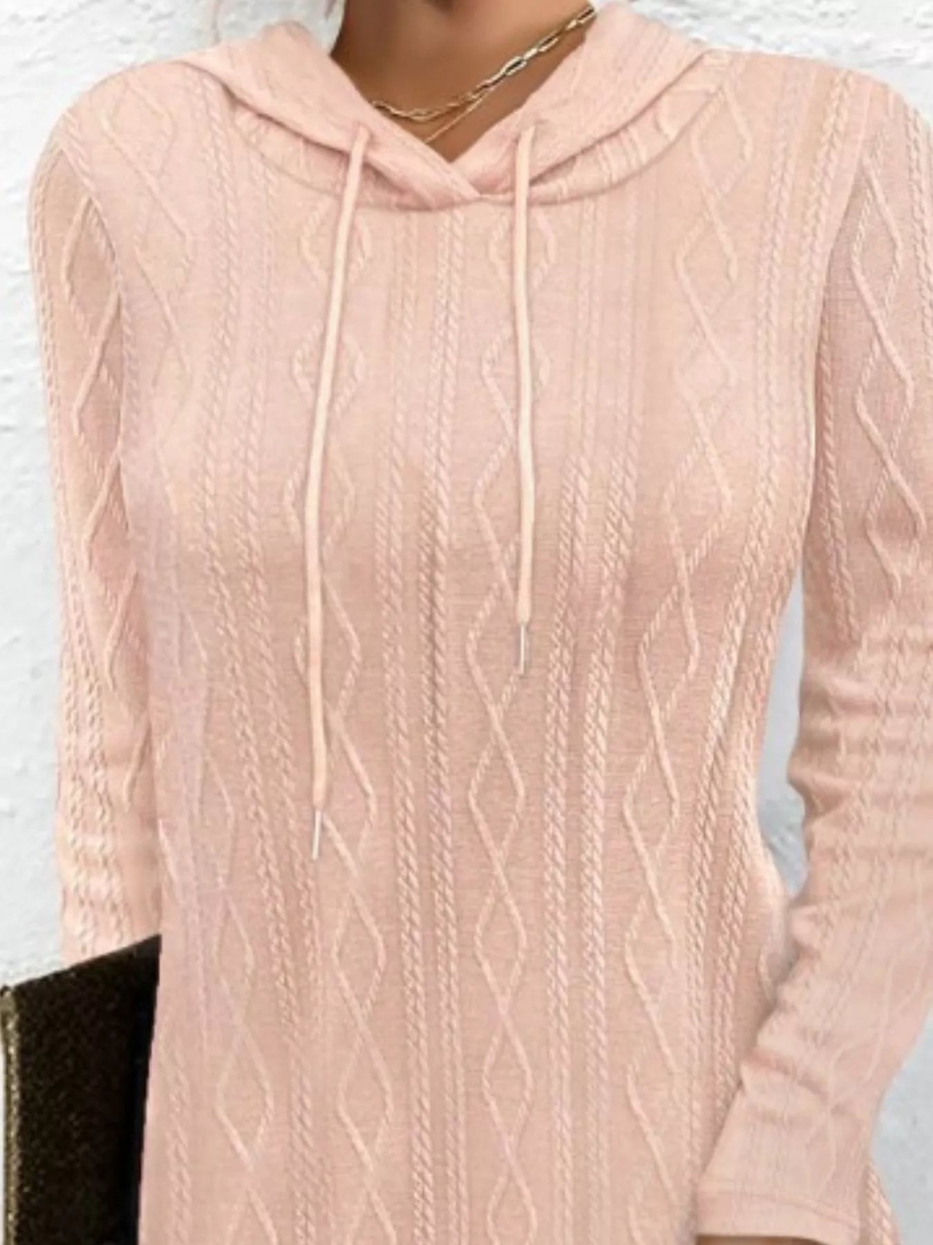 Casual Long Sleeve Hooded Knit Dress - product image 3