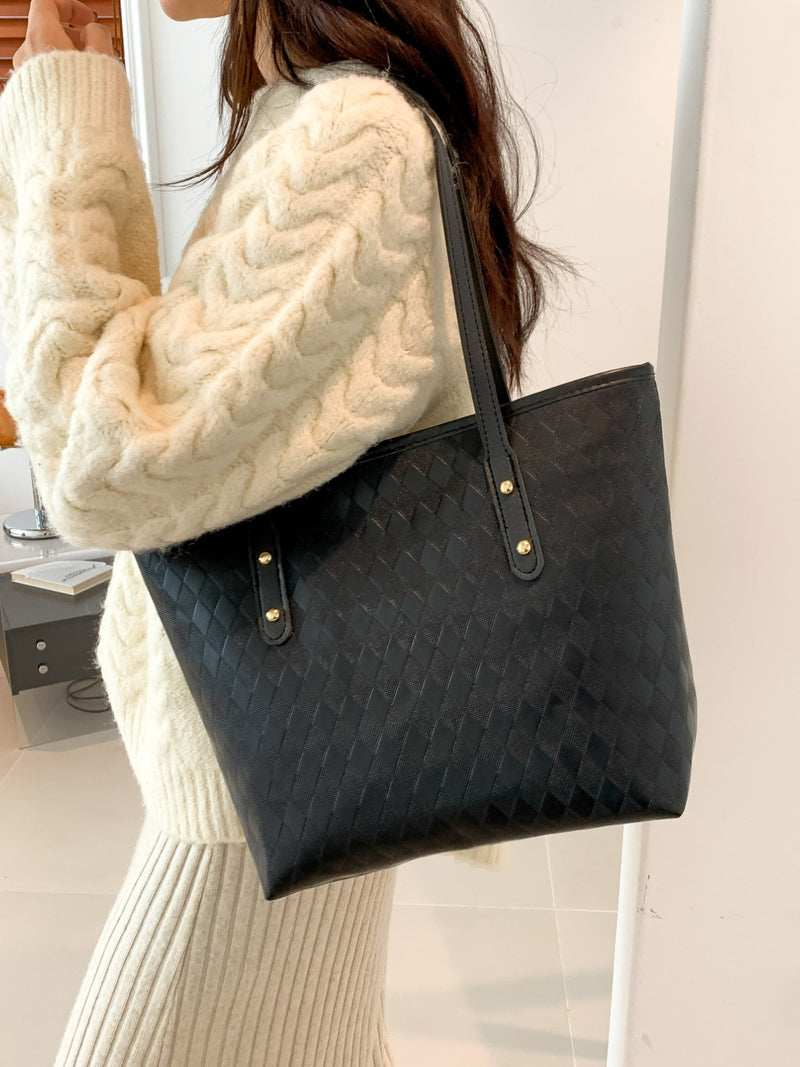 PU Leather Large Tote Bag