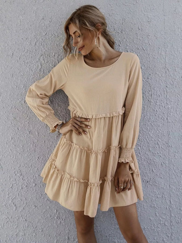 Ruffle Tiered Long Sleeve Mini Dress - product image 3