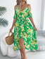 Printed Cold Shoulder Midi Cami Dress - product image 11