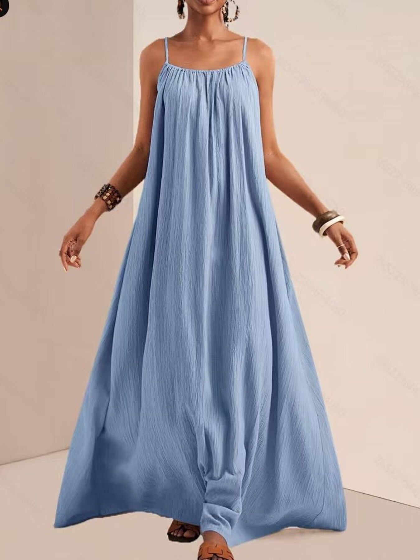 Spaghetti Strap Flowy Maxi Dress - product image 23