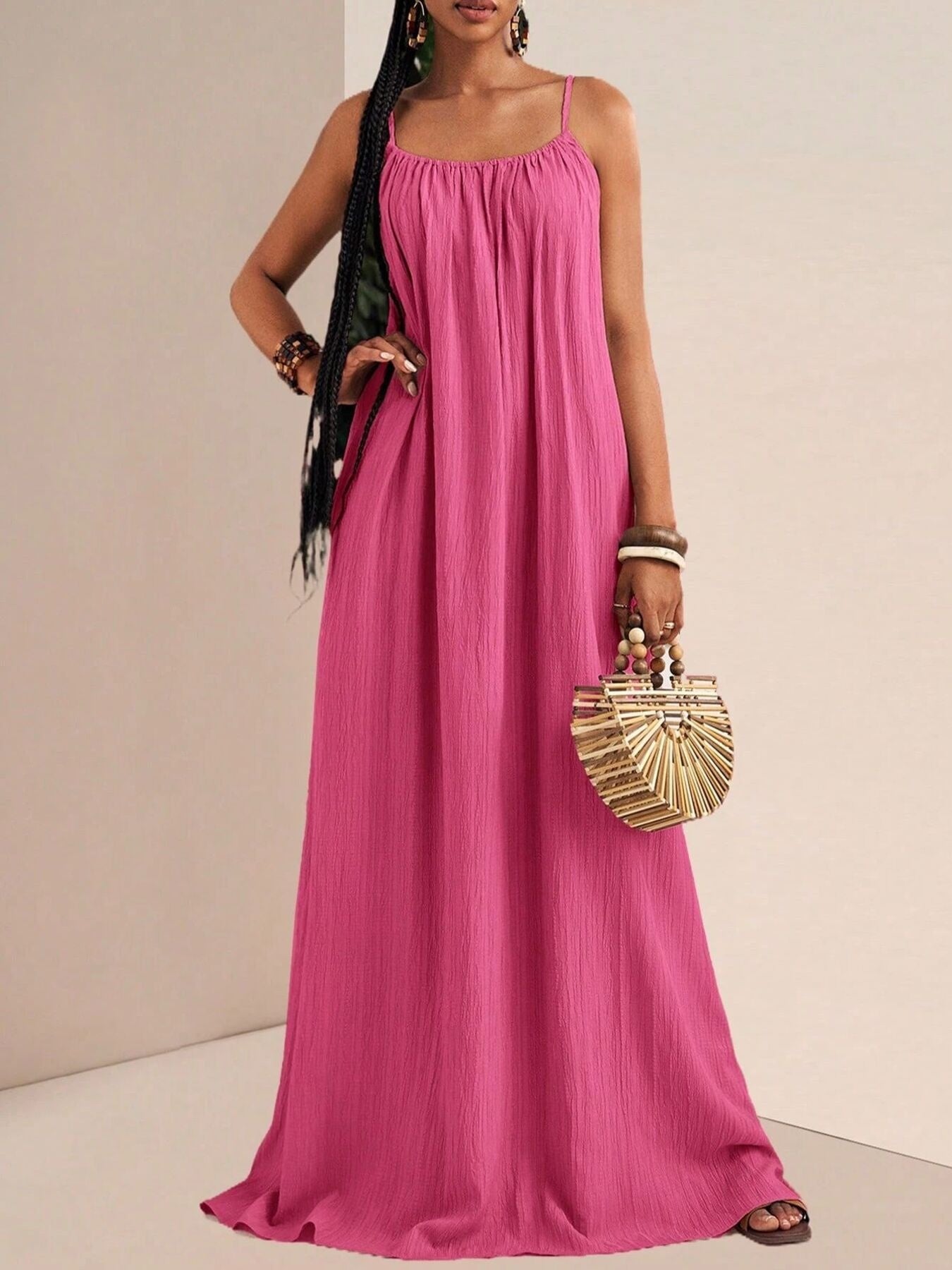Spaghetti Strap Flowy Maxi Dress - product image 14