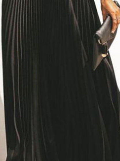 Full Size Off-Shoulder Pleated Maxi Dress Plus Size view 3 - Shopiebay