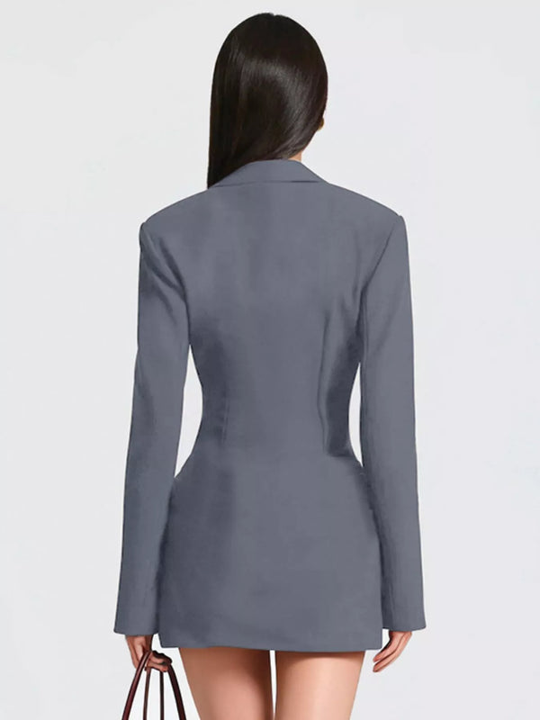Blazer-Style Long Sleeve Mini Dress - product image 13