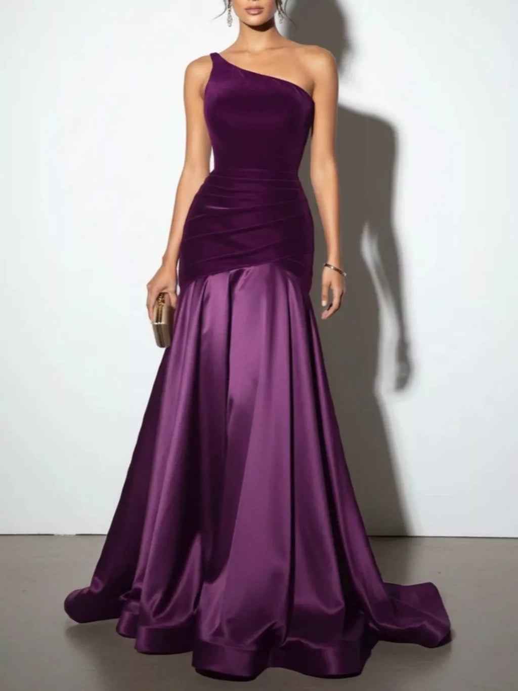 Single Shoulder Floor Length Dress - product image 6