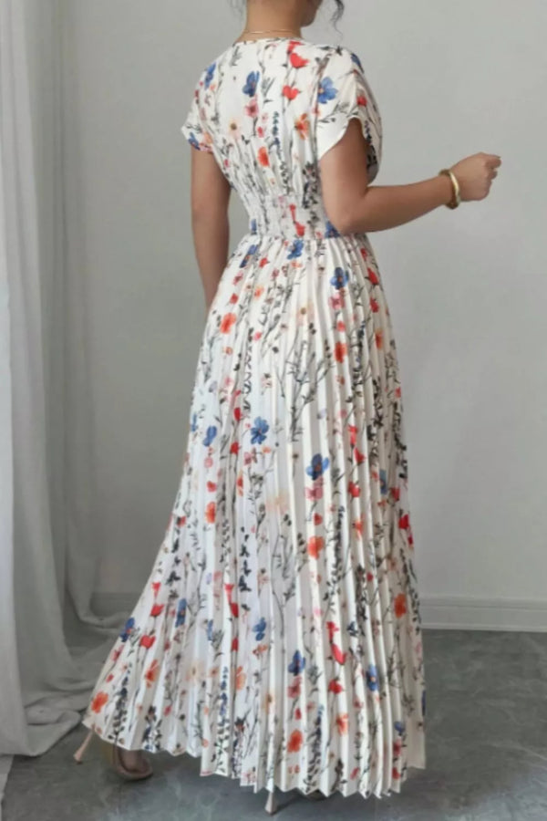 Floral Print Pleated Maxi Dress - product image 3