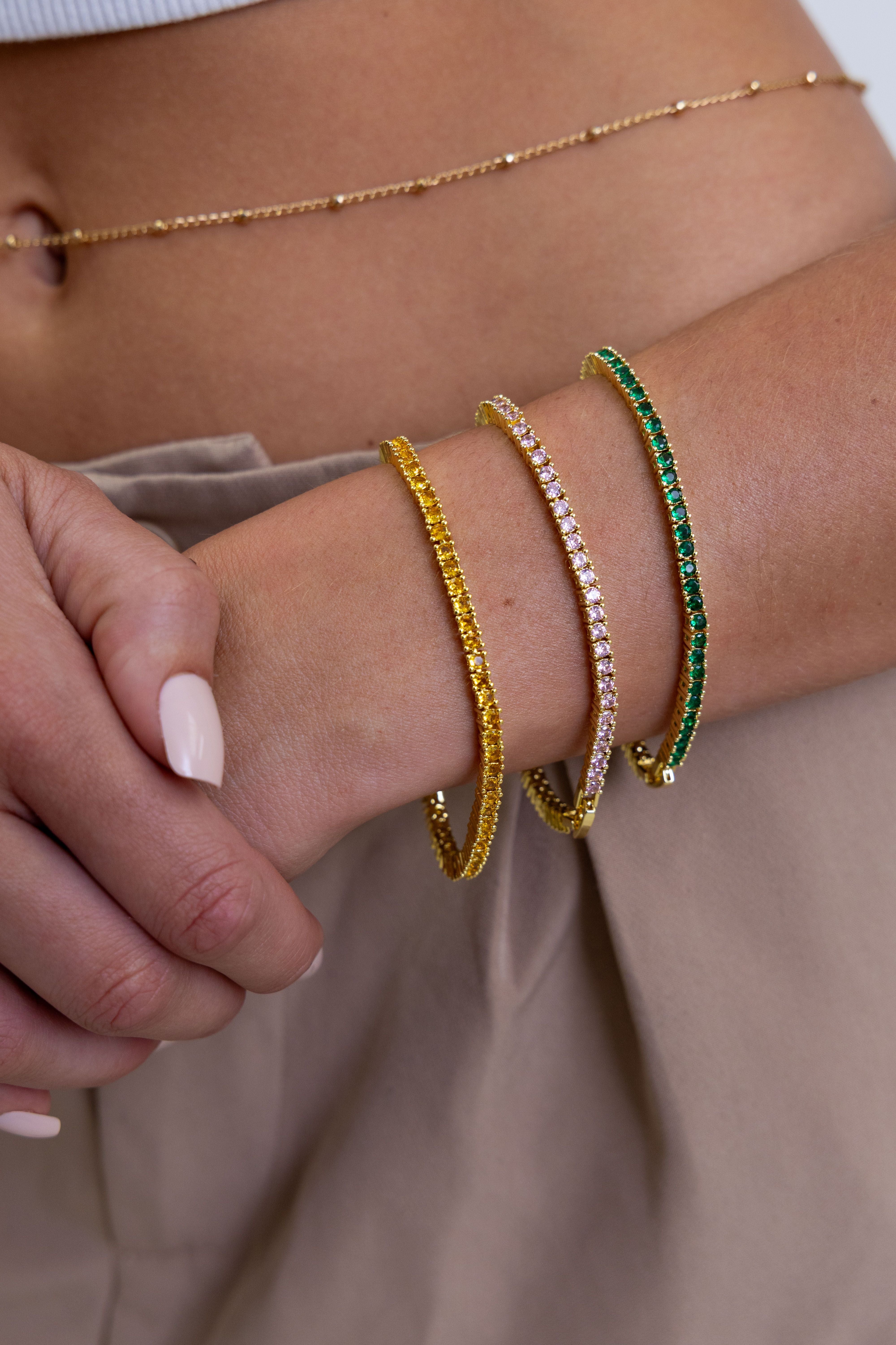 Karla Tennis Bracelet - Citrine Secondary image
