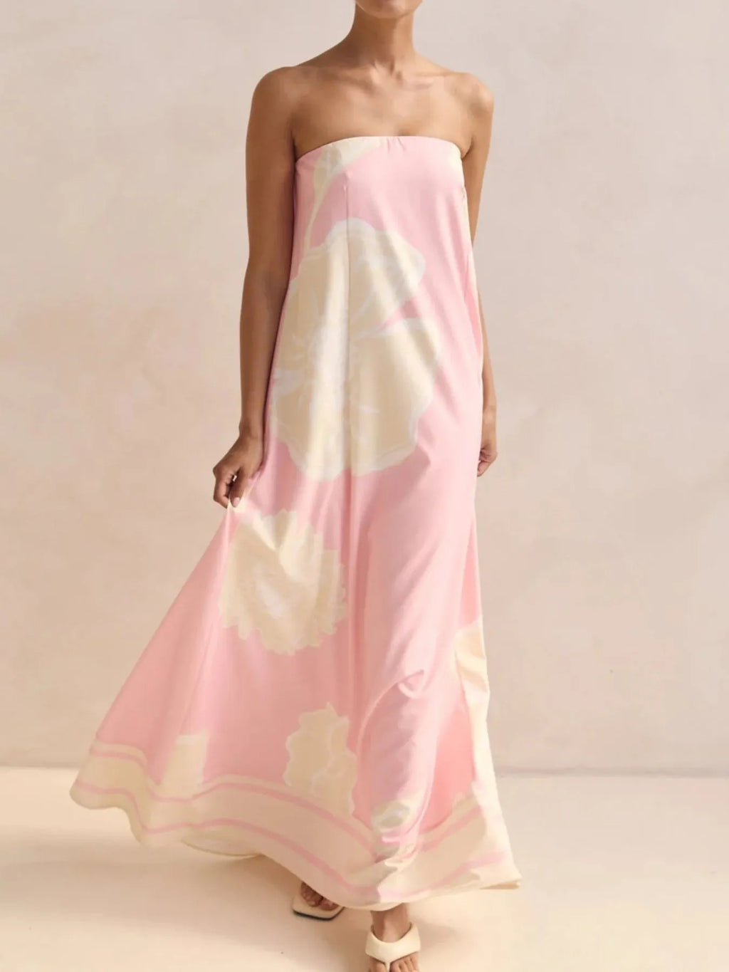Smocked Printed Tube Maxi Dress - product image 23