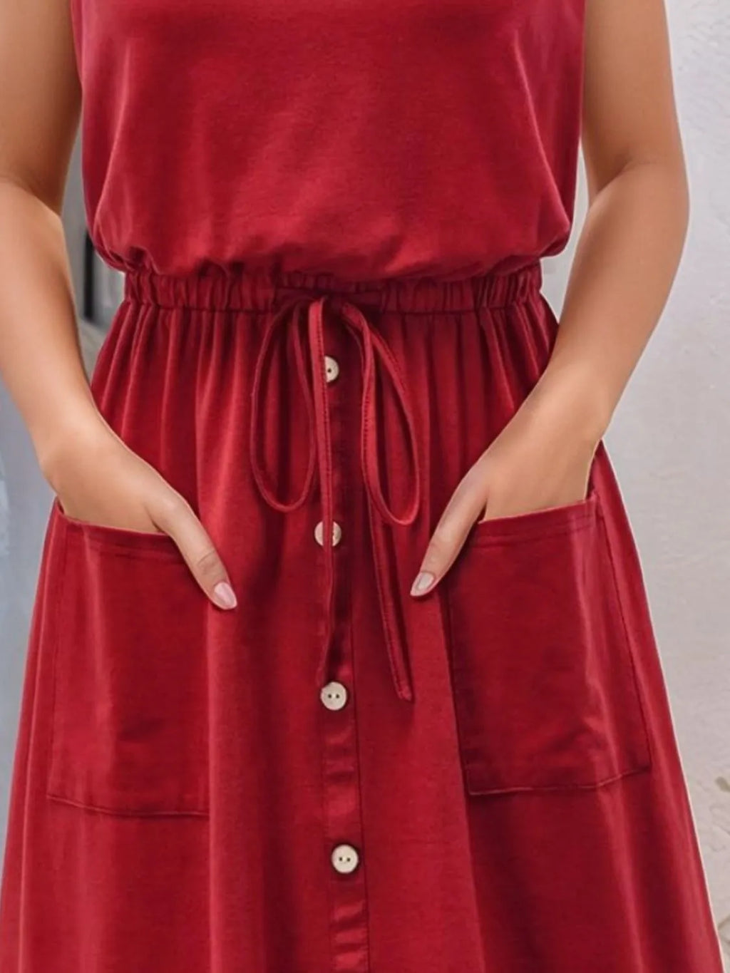Round Neck Sleeveless Tank Dress - product image 2