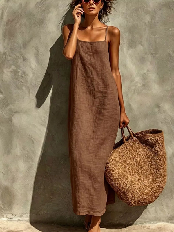 Sleeveless Linen Casual Maxi Dress - product image 7