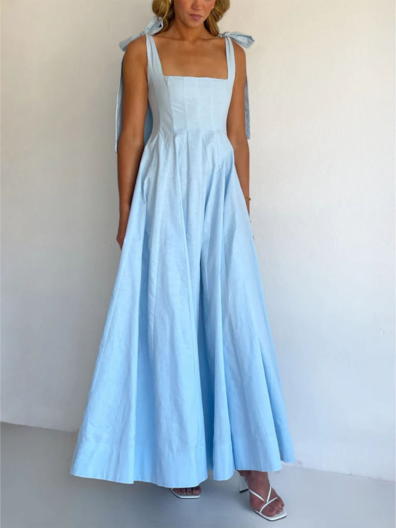 Gradient Tie Shoulder Maxi Dress - product image 3