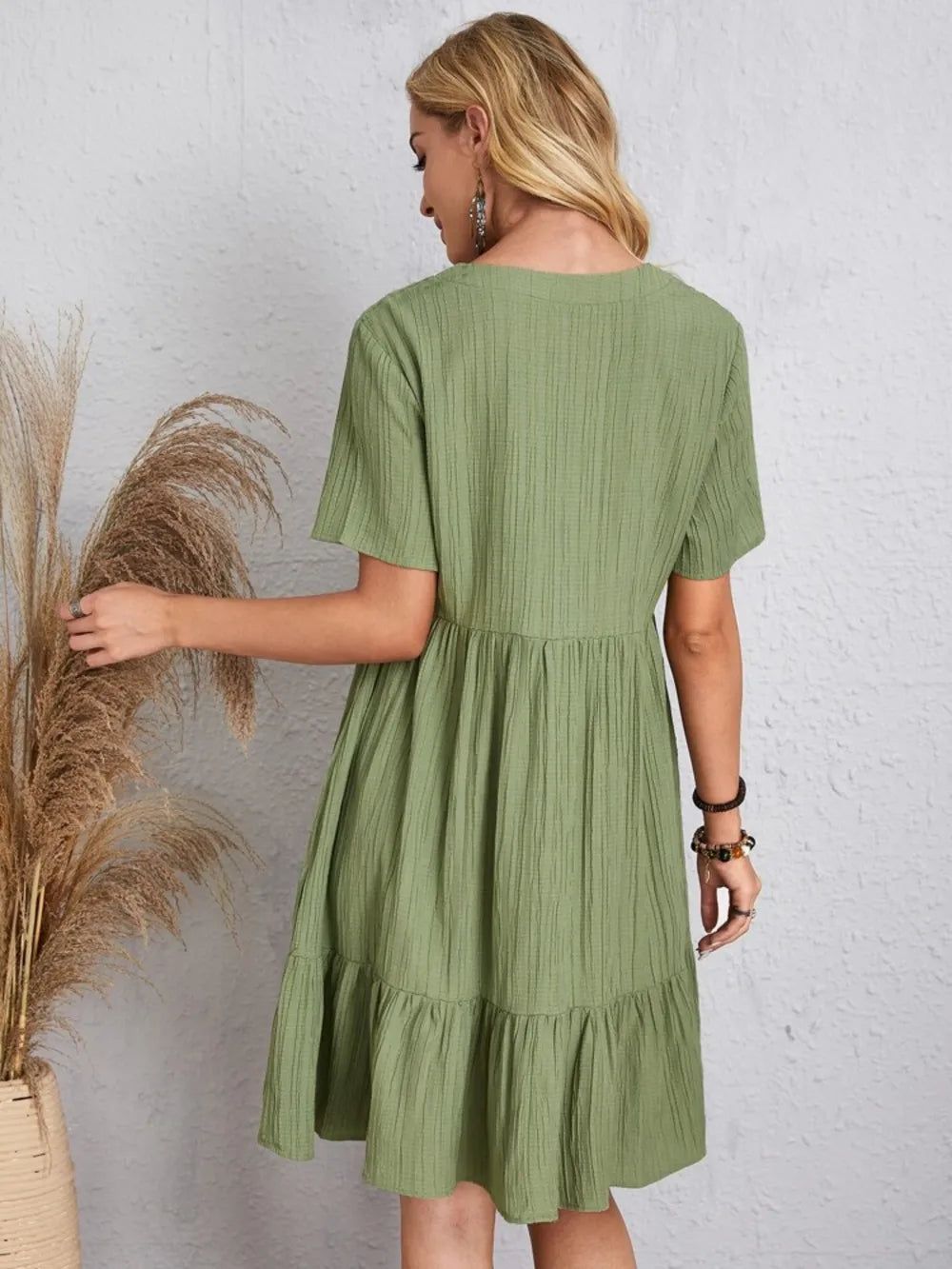V-Neck Short Sleeve Dress - product image 20