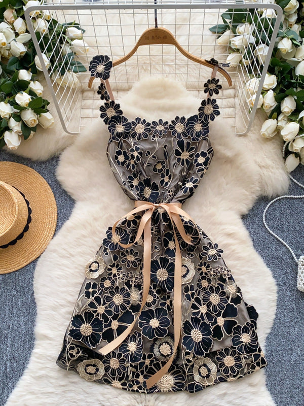 Floral Tie Waist Mini Dress - product image 24