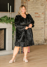 Diana Crushed Velvet Midi Dress
