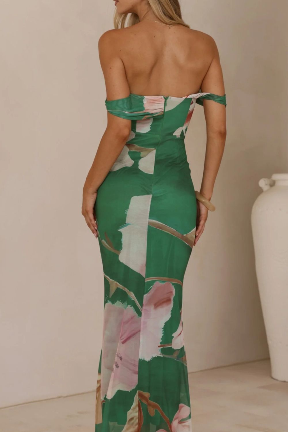 Floral Print One-Shoulder Ruched Maxi Dress - product image 12
