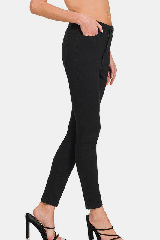 Zenana High Rise Skinny Jeans with Pockets