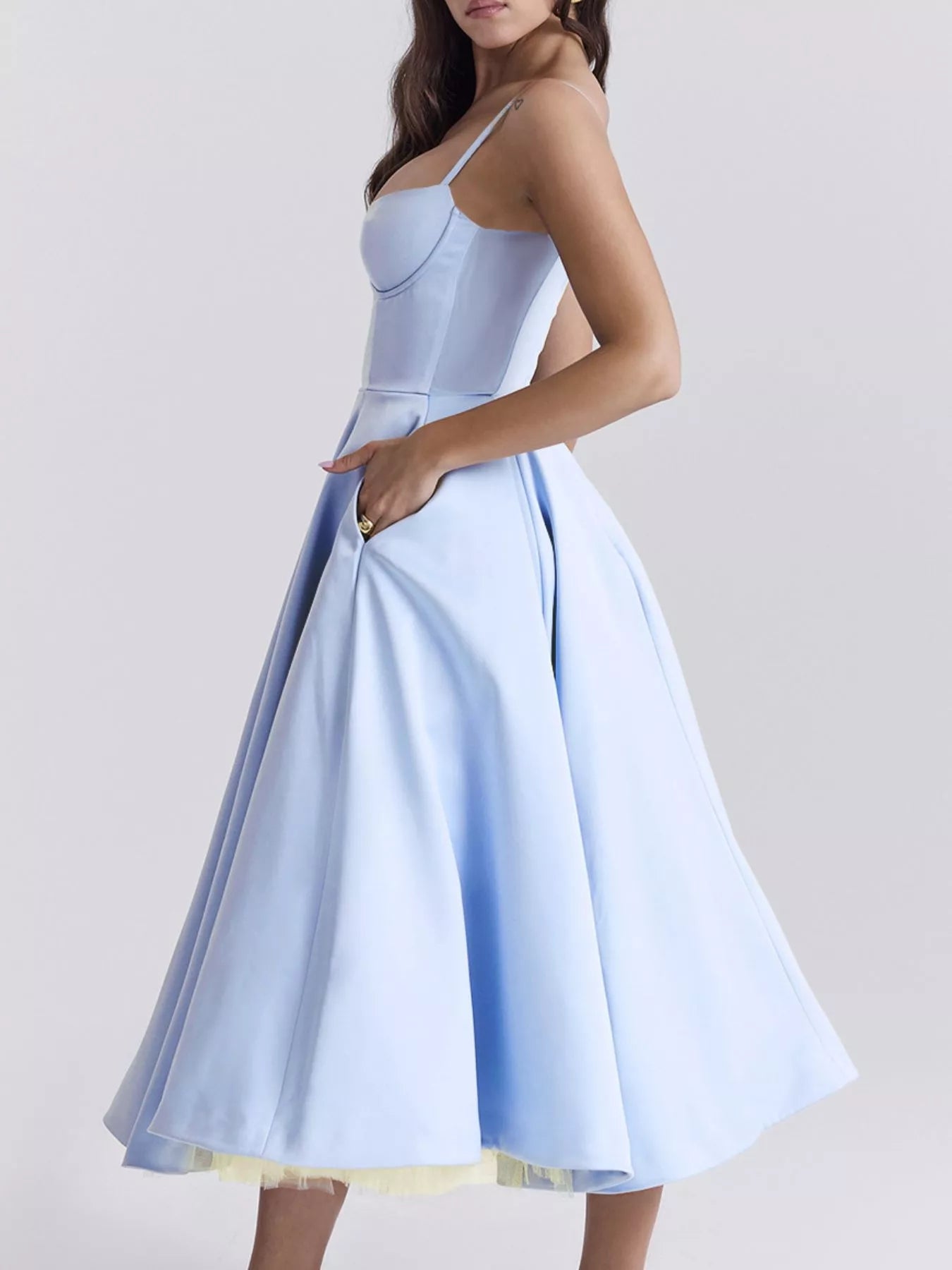 Sweetheart Neck A-Line Midi Dress - product image 10