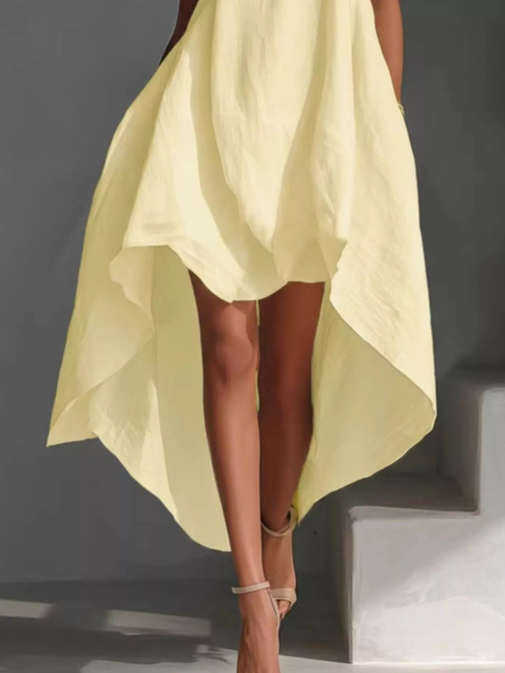 High-Low Round Neck Sleeveless Dress - product image 6