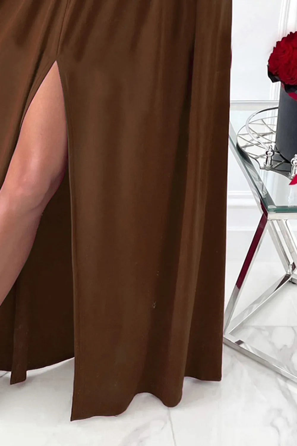 Slit Surplice Long Sleeve Maxi Dress - product image 6
