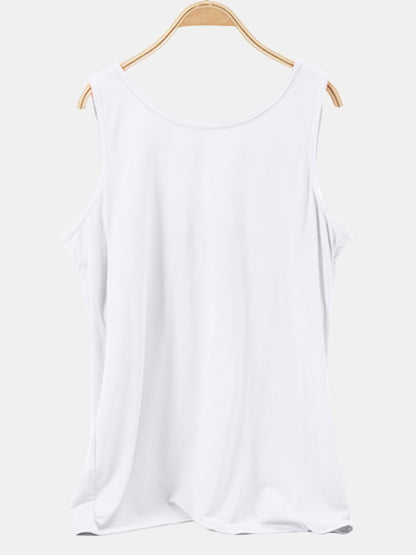 Scoop Neck Wide Strap Tank