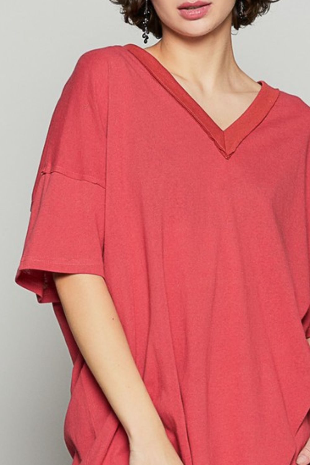 POL V-Neck Half Sleeve T-Shirt