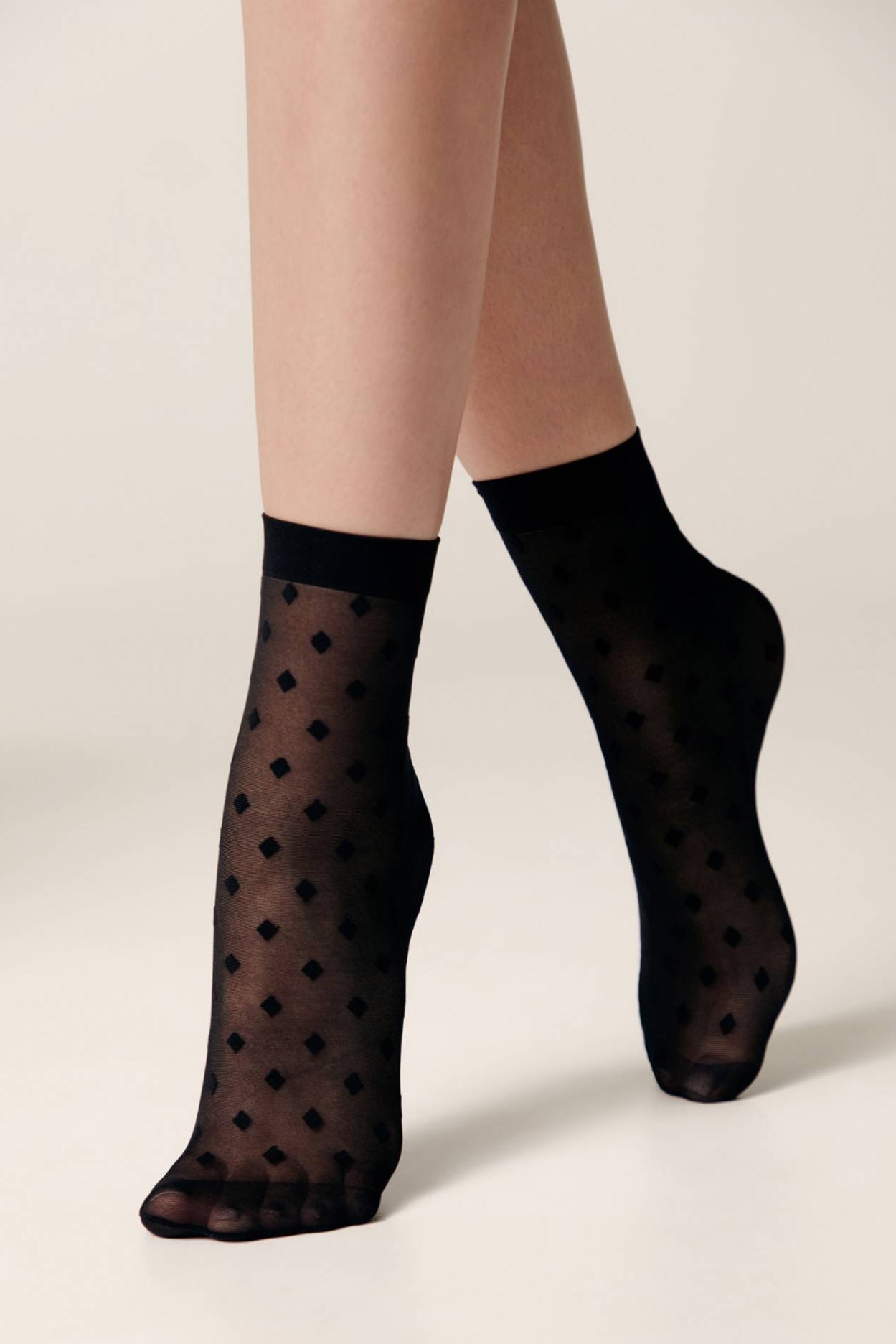 Socks Conte Fantasy - Small Diamond Pattern Main image