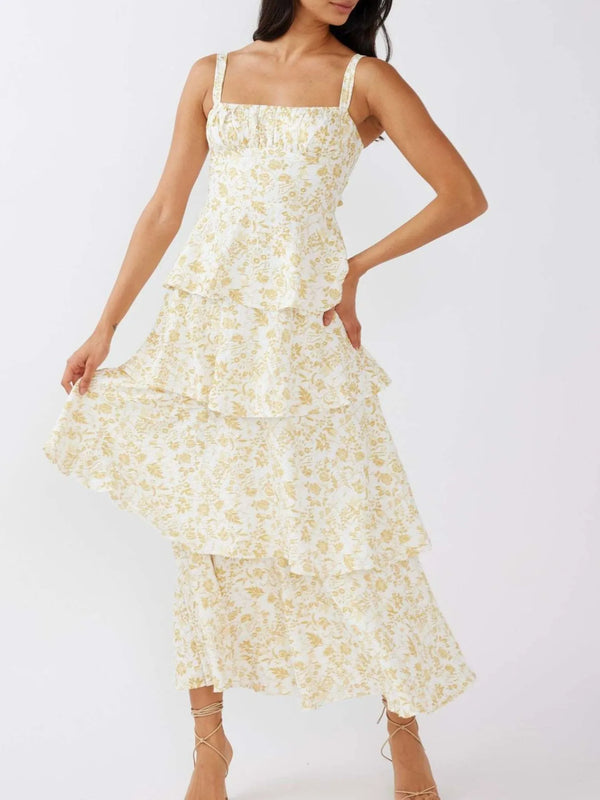 Floral Layered Ruffle Maxi Dress - product image 8