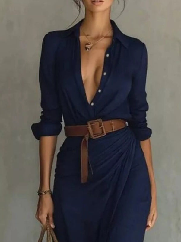 Ruched Long Sleeve Maxi Dress - product image 11