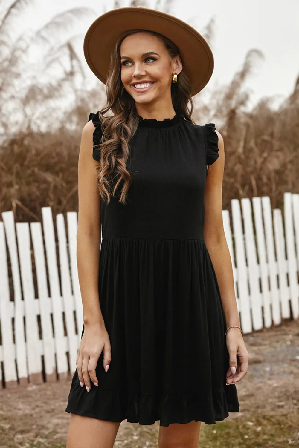 Ruffled Sleeveless Mini Dress - product image 5