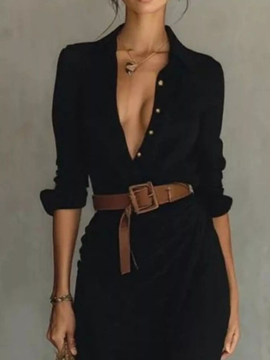 Ruched Long Sleeve Maxi Dress - product image 5